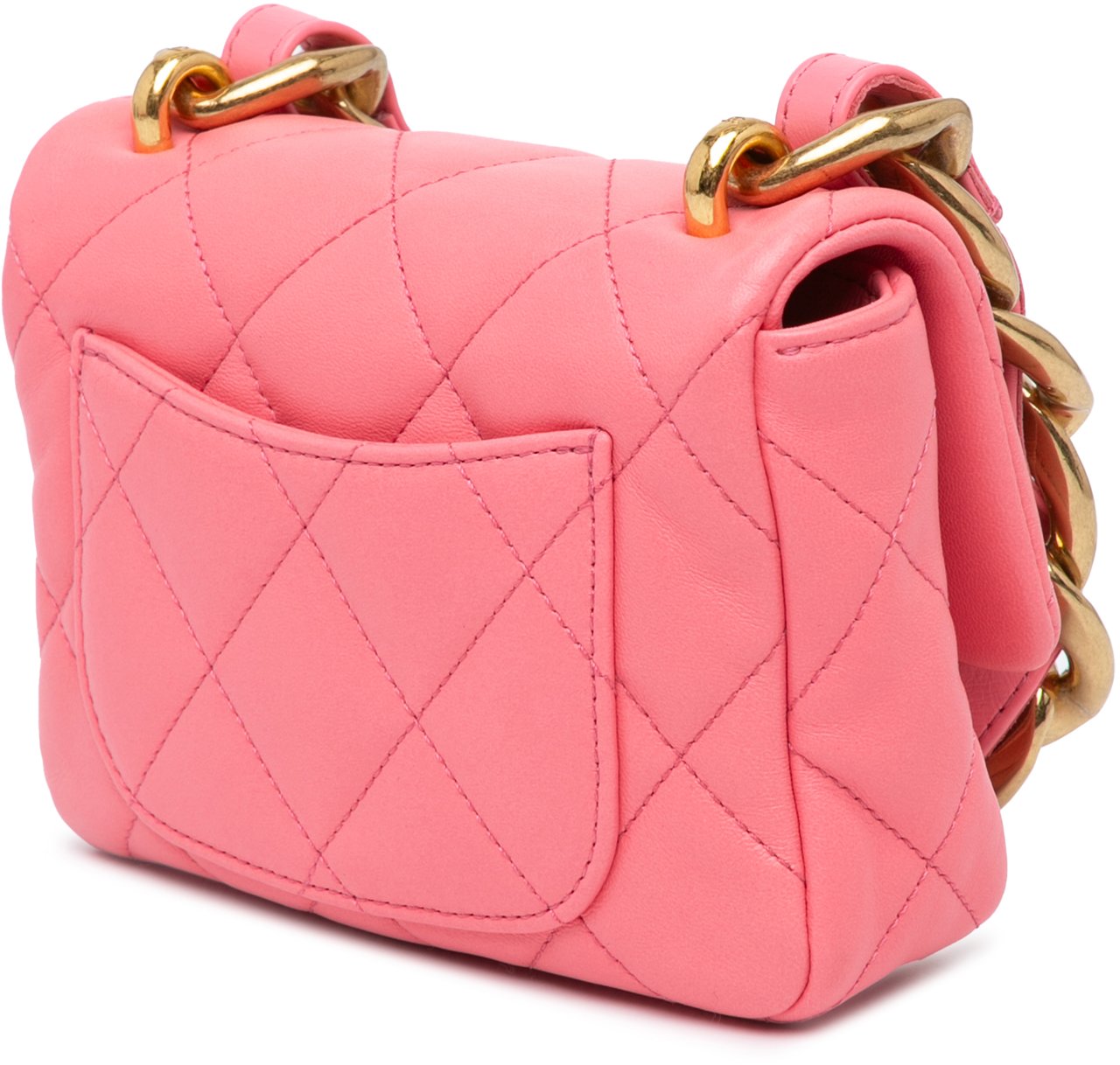 Chanel Mini Quilted Lambskin Funky Town Flap Roze