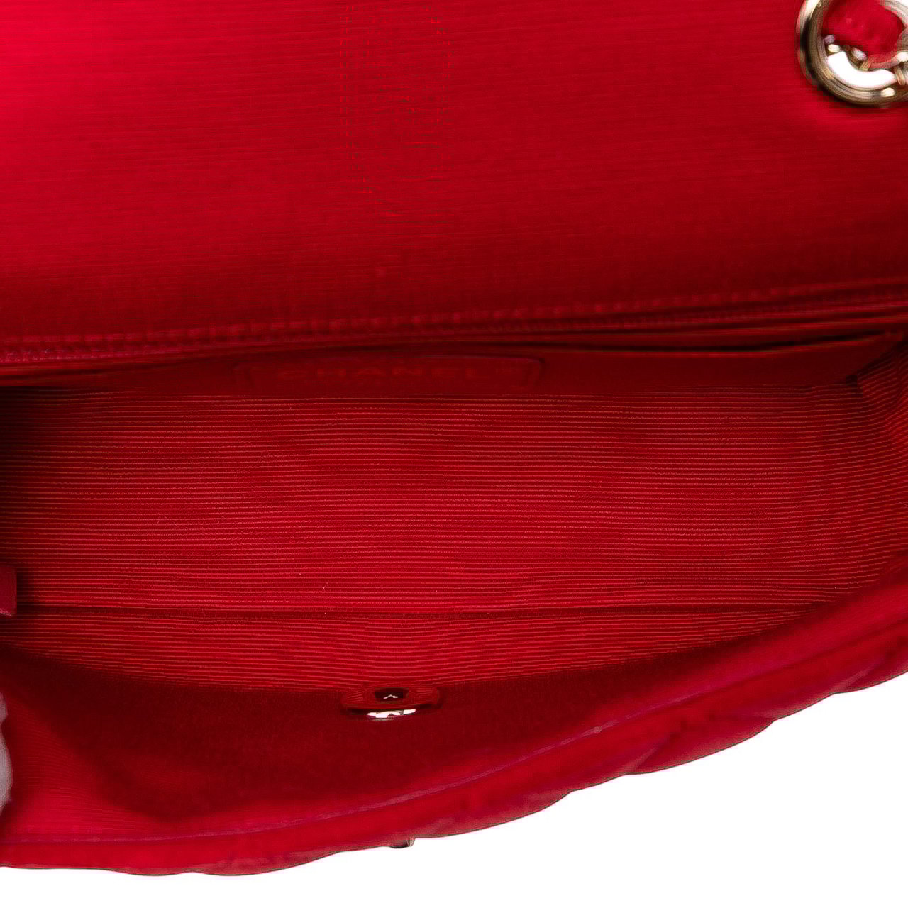 Chanel Mini Rectangular Classic Velvet Single Flap Rood