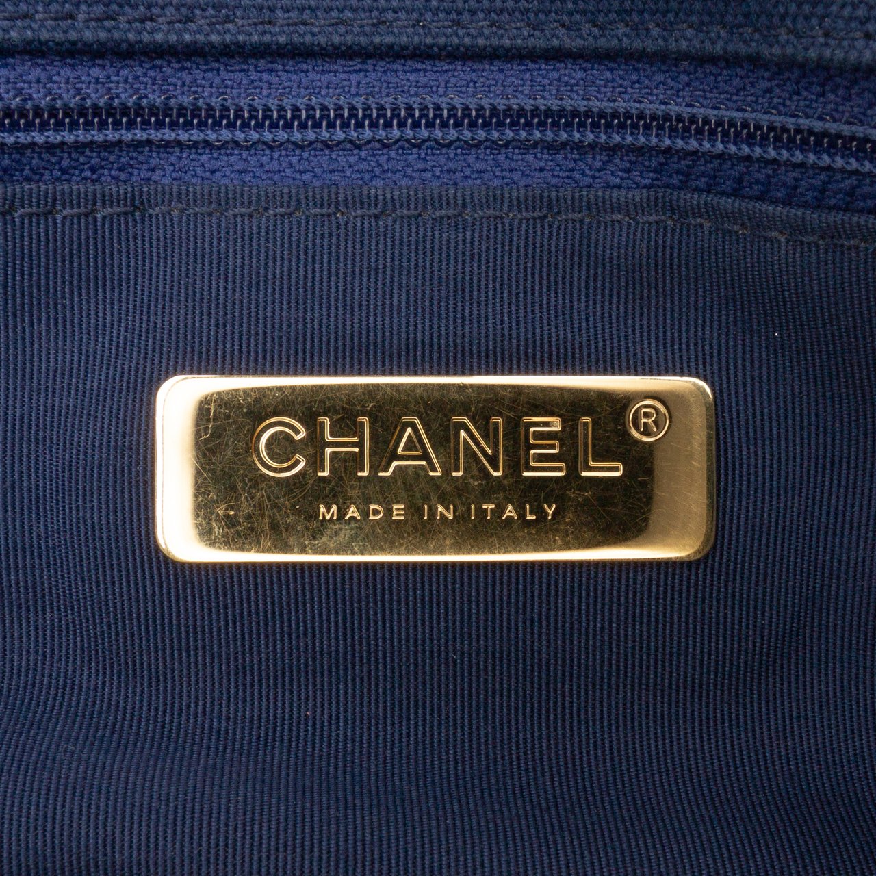 Chanel Medium Canvas and Cotton 19 Flap Blauw