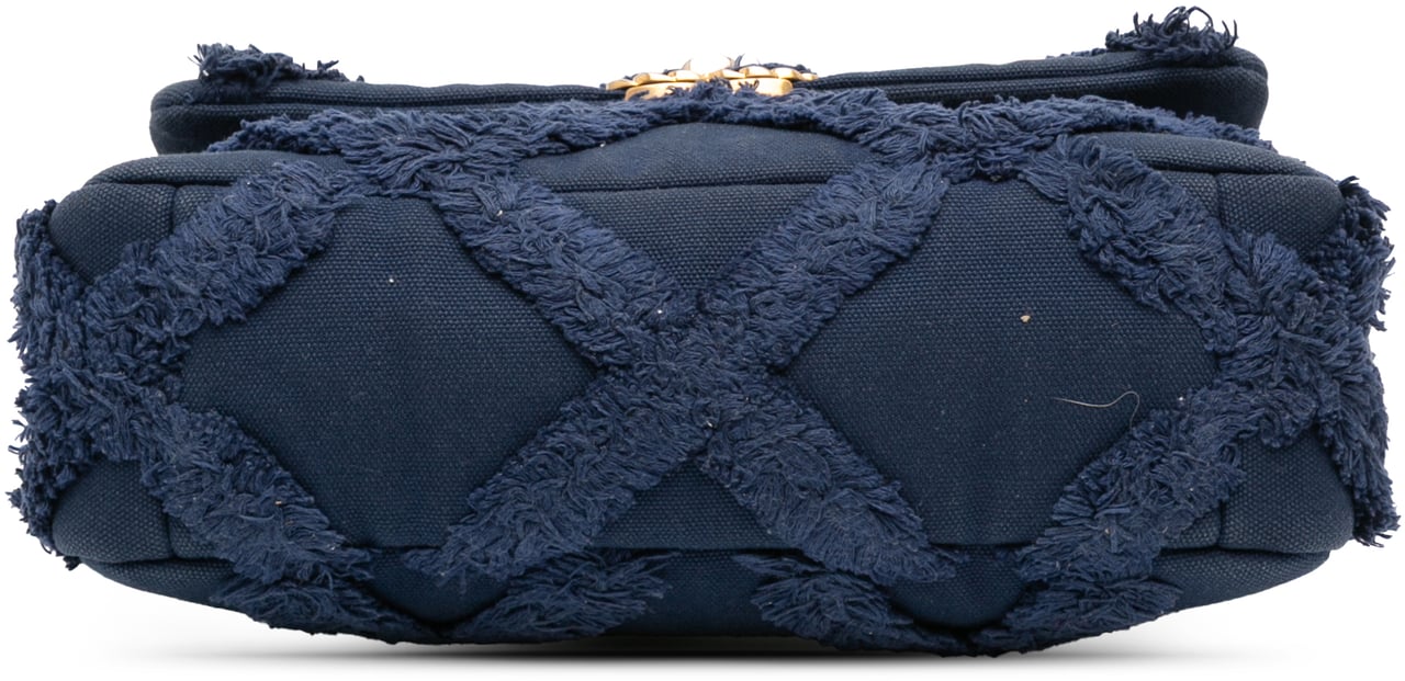Chanel Medium Canvas and Cotton 19 Flap Blauw