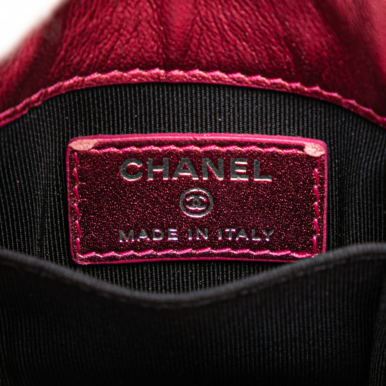 Chanel CC Patent Phone Holder Crossbody Roze