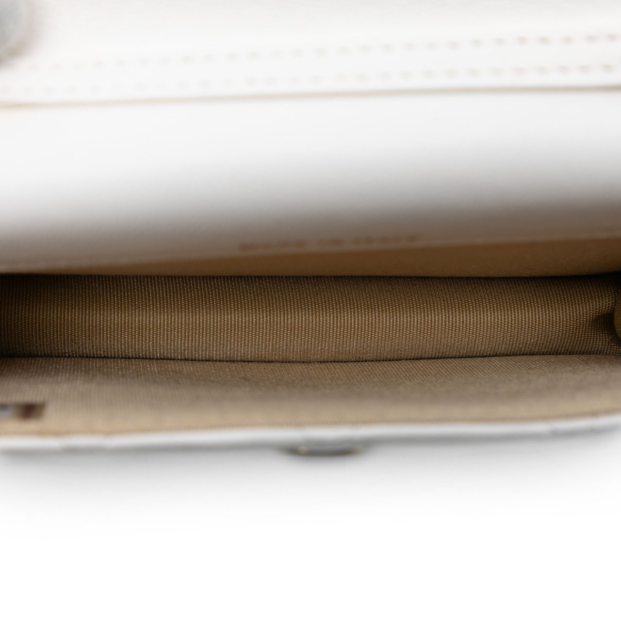 Chanel Mini CC Quilted Lambskin Pearl Crush Pouch with Chain Wit