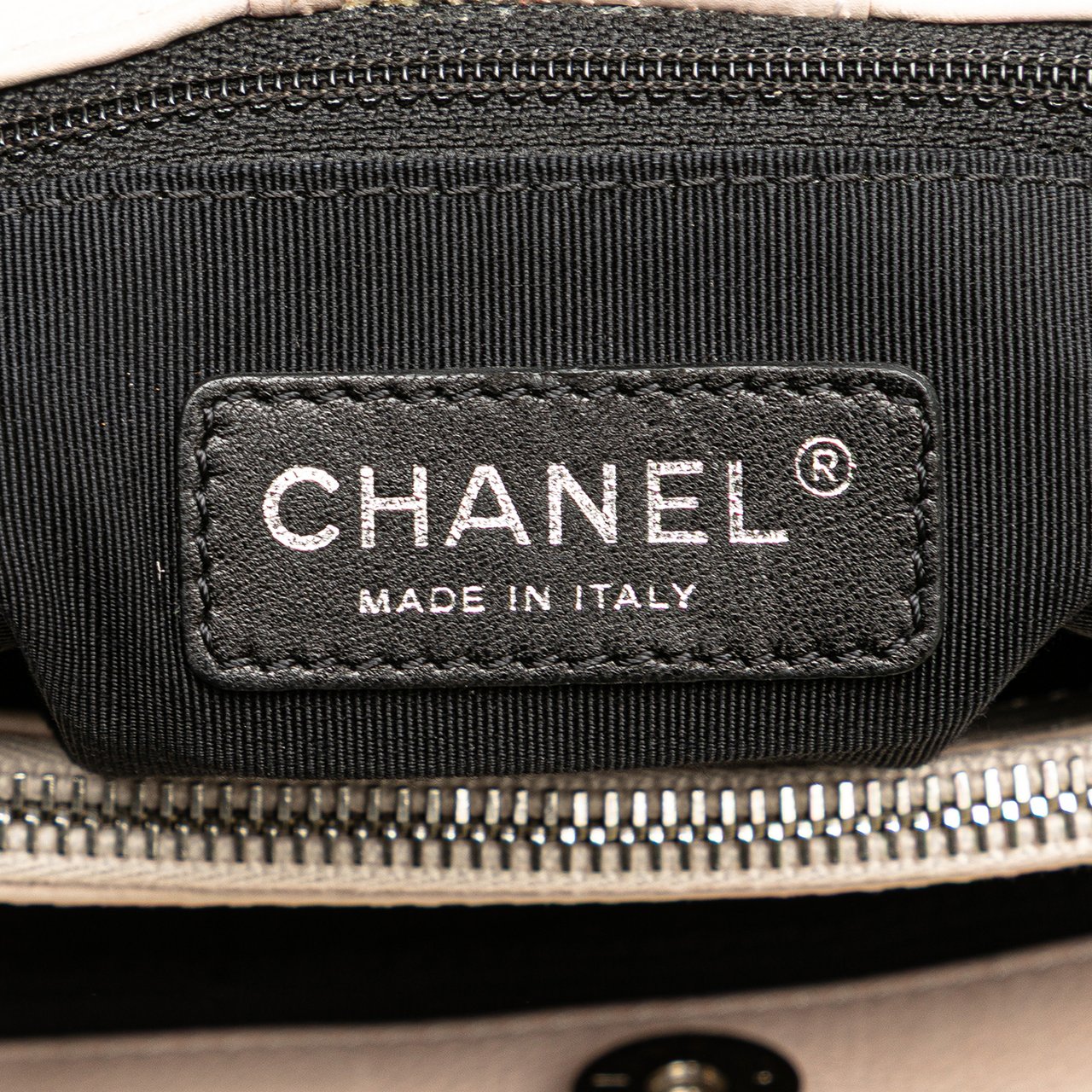 Chanel Mini Quilted Lambskin Chain Me Tote Bruin
