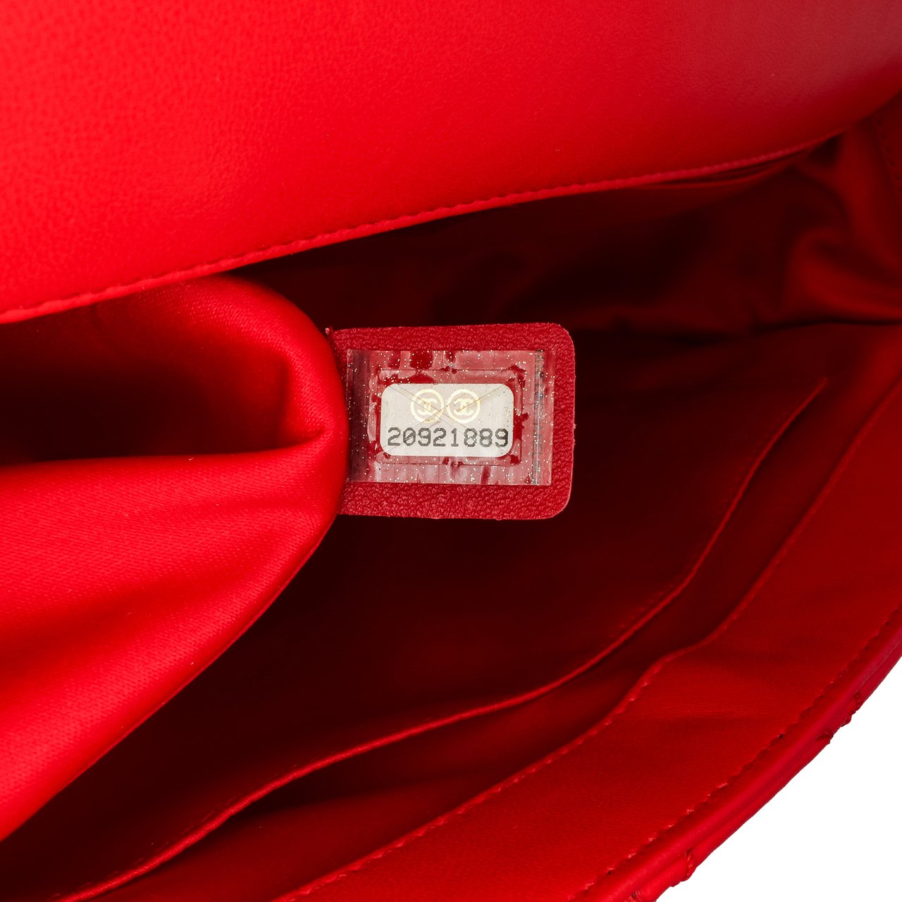 Chanel Jumbo Lambskin Easy Carry Flap Satchel Rood