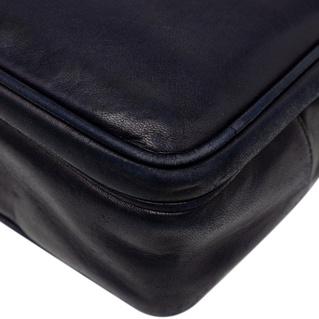 Chanel CC Lambskin Front Pocket Tote Blauw