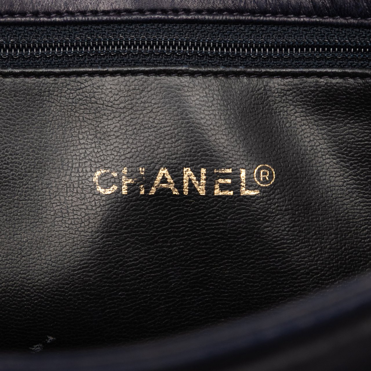 Chanel CC Lambskin Front Pocket Tote Blauw