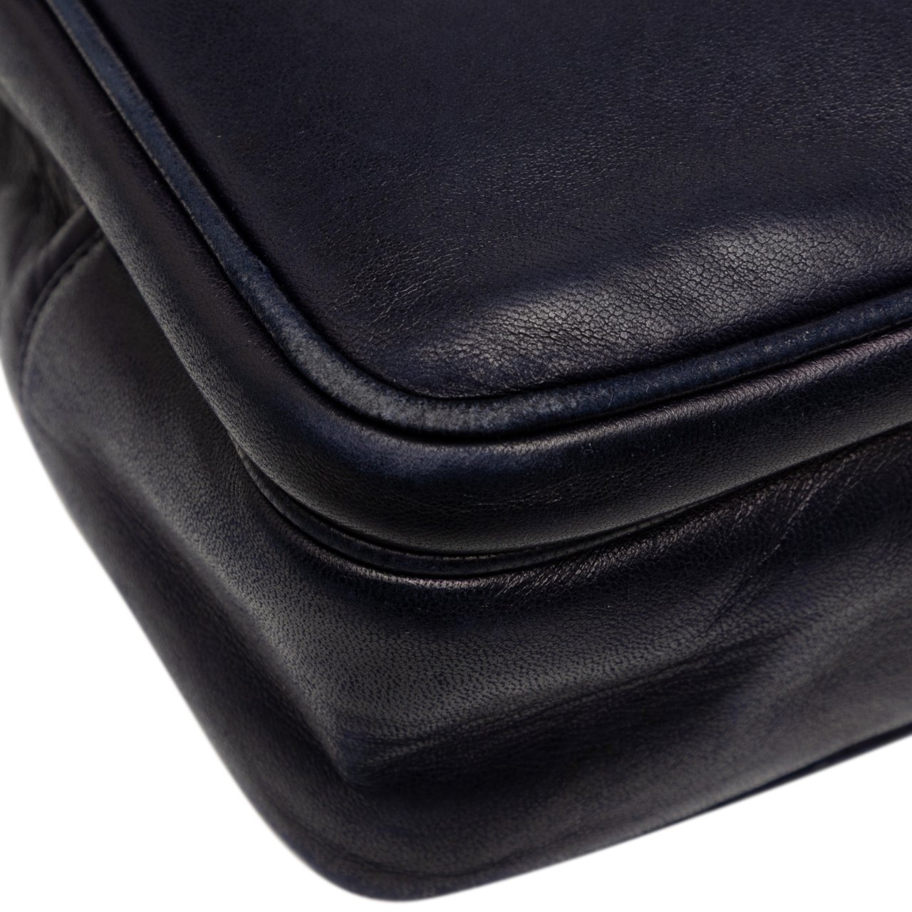 Chanel CC Lambskin Front Pocket Tote Blauw