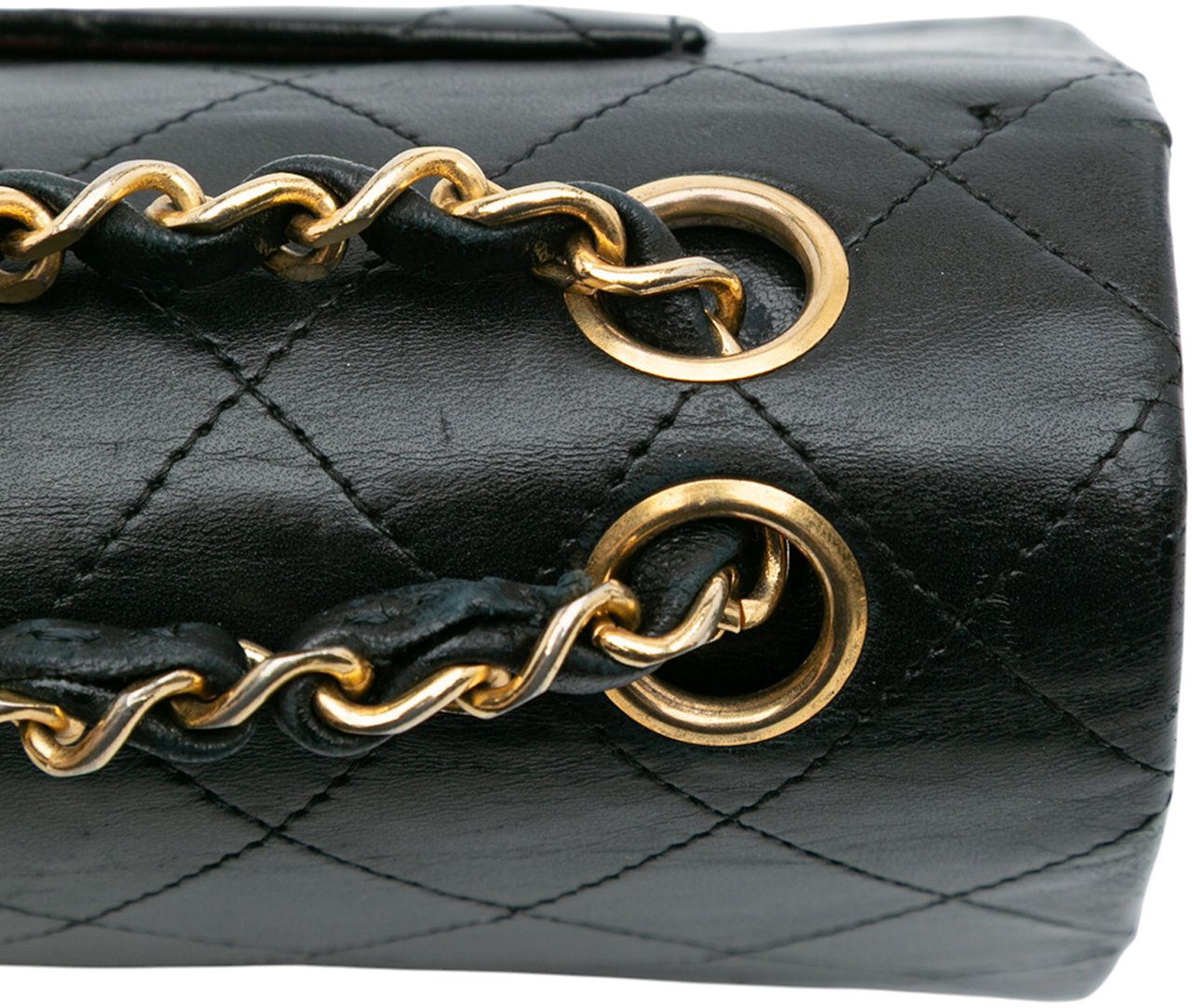 Chanel Small Classic Lambskin Double Flap Zwart