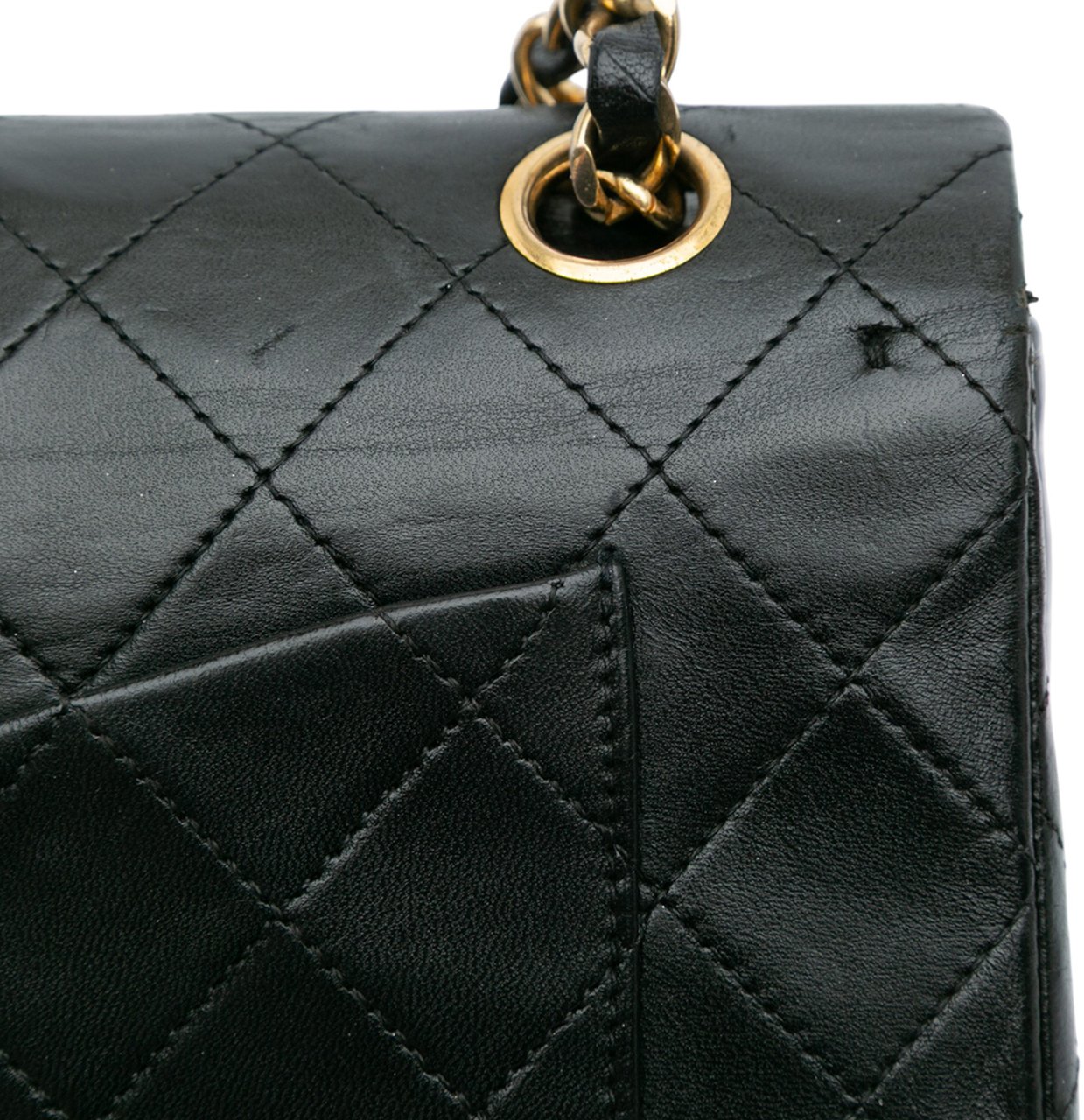 Chanel Small Classic Lambskin Double Flap Zwart