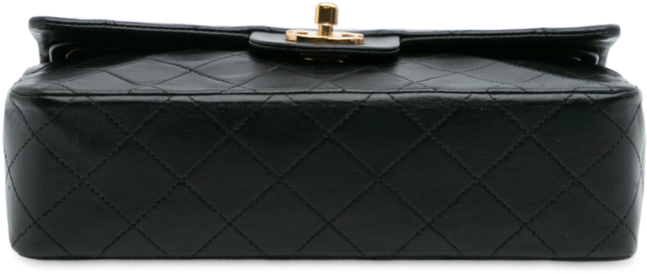 Chanel Small Classic Lambskin Double Flap Zwart