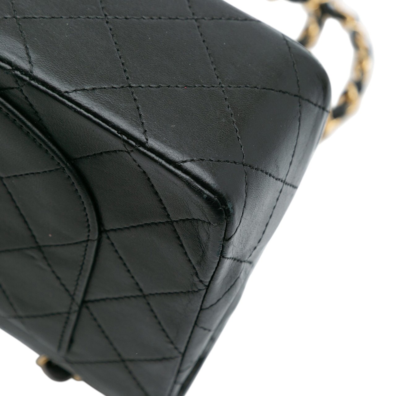 Chanel Small Classic Lambskin Double Flap Zwart