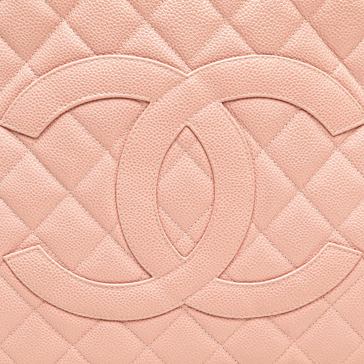 Chanel Caviar Medallion Tote Roze