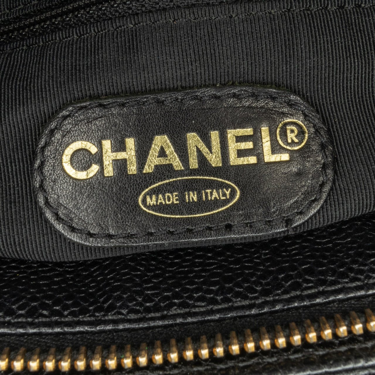 Chanel CC Caviar Leather Tote Zwart