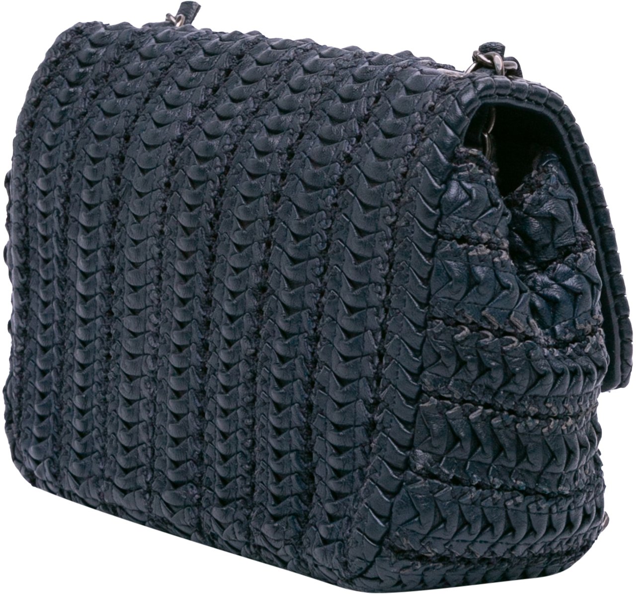 Chanel Paris Seoul Mini Crochet Lambskin Single Flap Blauw