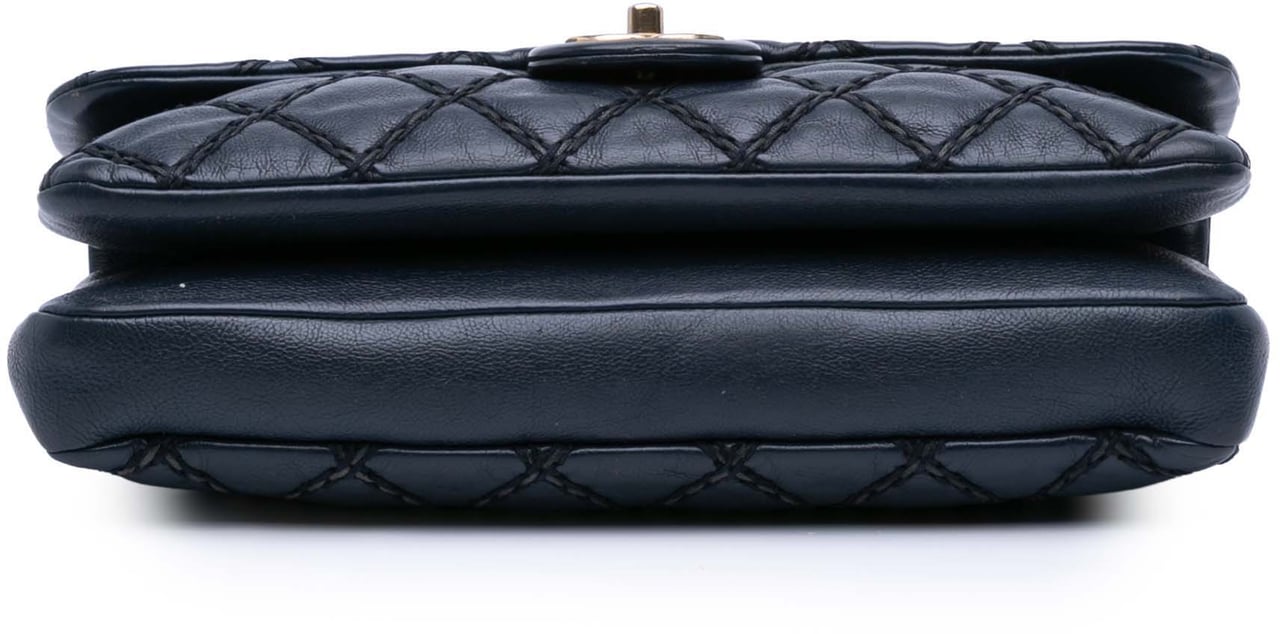 Chanel Paris Dallas Quilted Calfskin Chic Stitch Flap Blauw