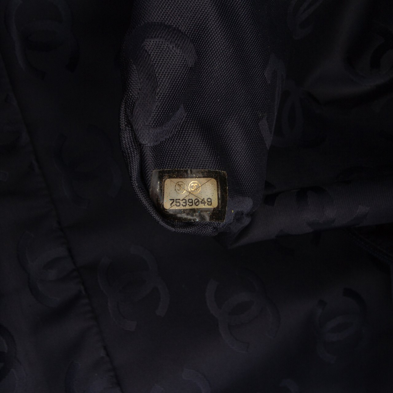 Chanel CC Denim Travel Bag Blauw