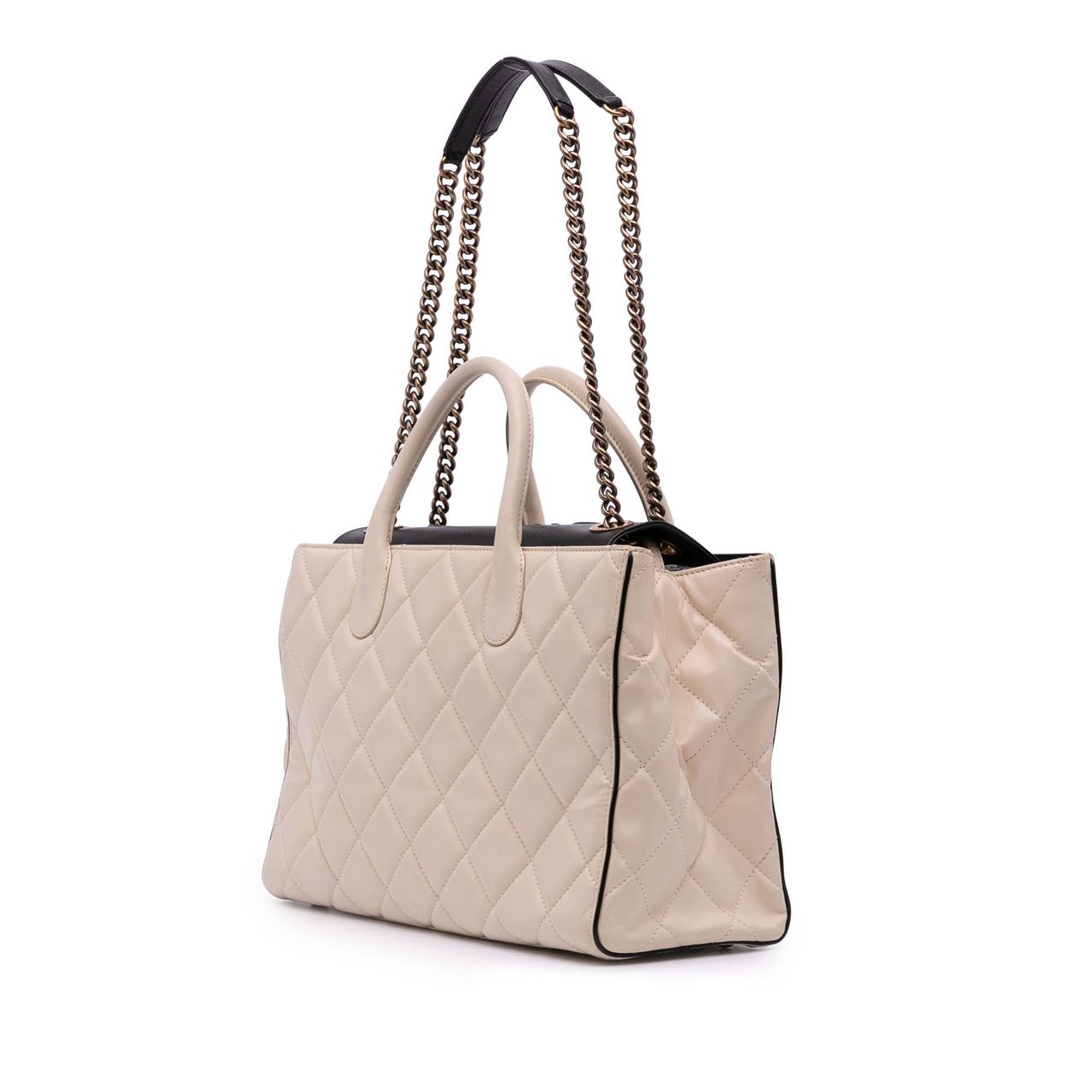 Chanel Quilted Calfskin Portobello Satchel Bruin