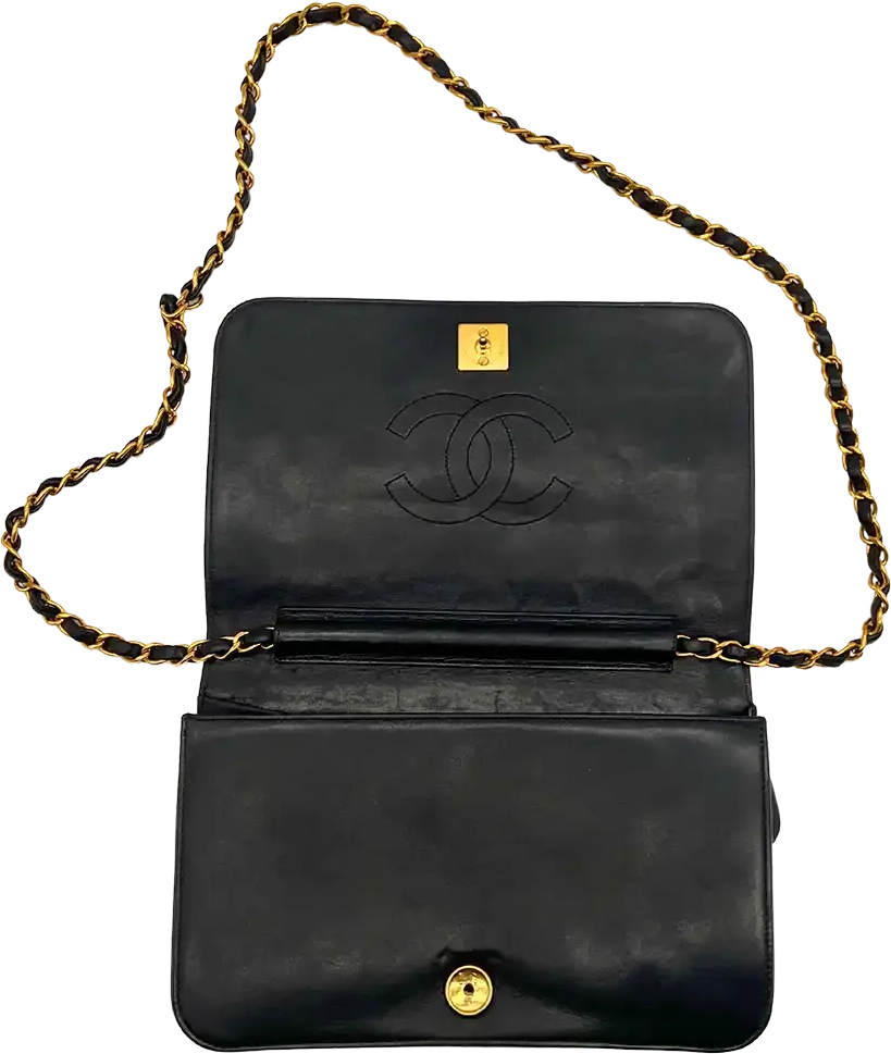 Chanel Chanel Timeless Wallet on Chain WOC Vintage lamb leather black / good Divers