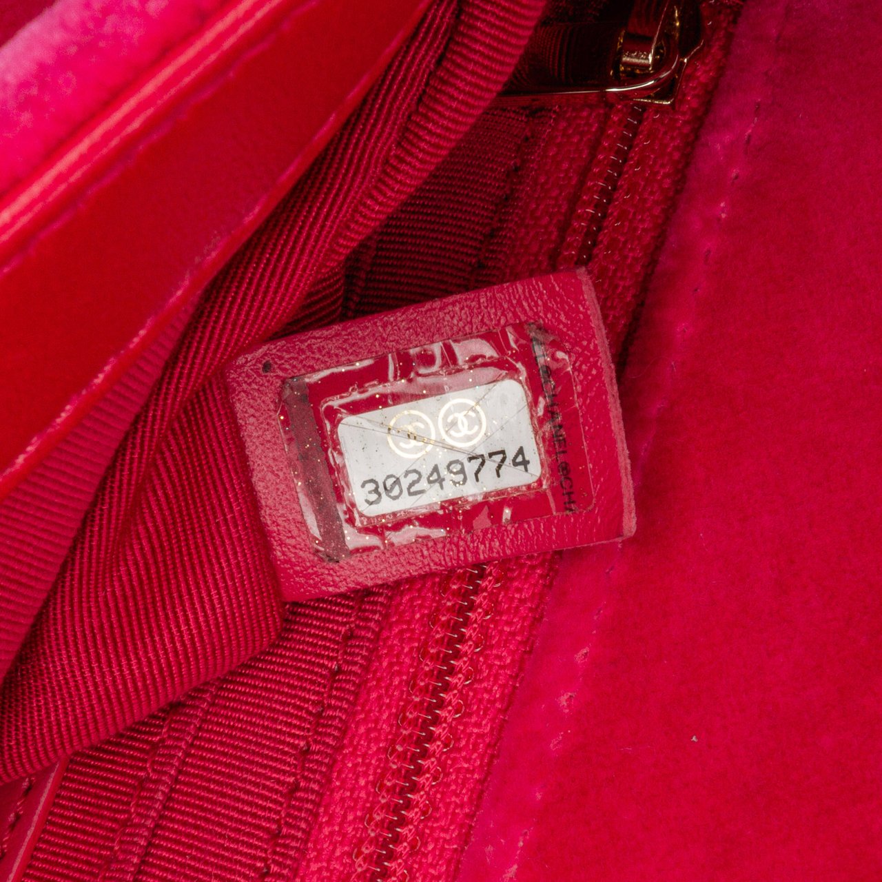 Chanel Mini Square Classic Velvet Pearl Crush Single Flap Roze