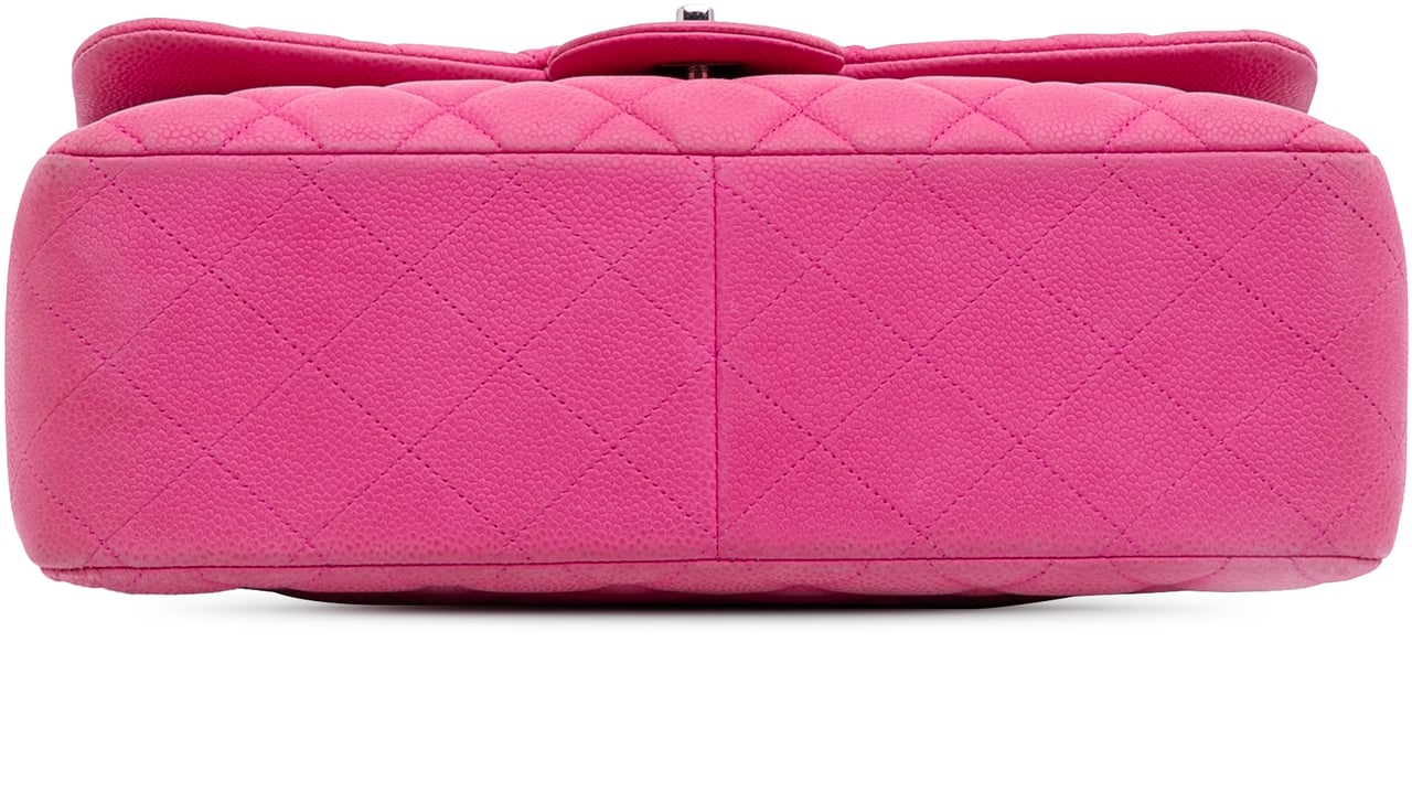 Chanel Jumbo Classic Caviar Double Flap Roze