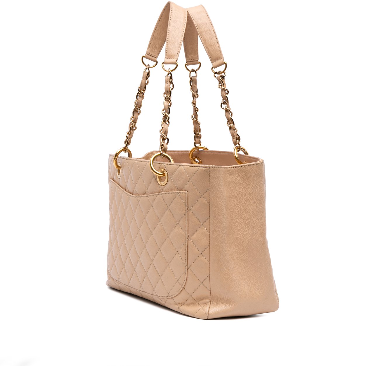 Chanel Caviar Grand Shopping Tote Bruin