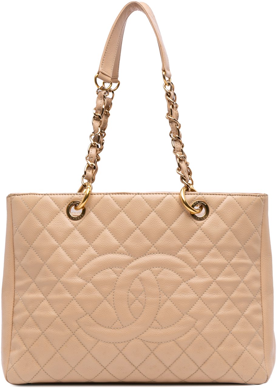 Chanel Caviar Grand Shopping Tote Bruin