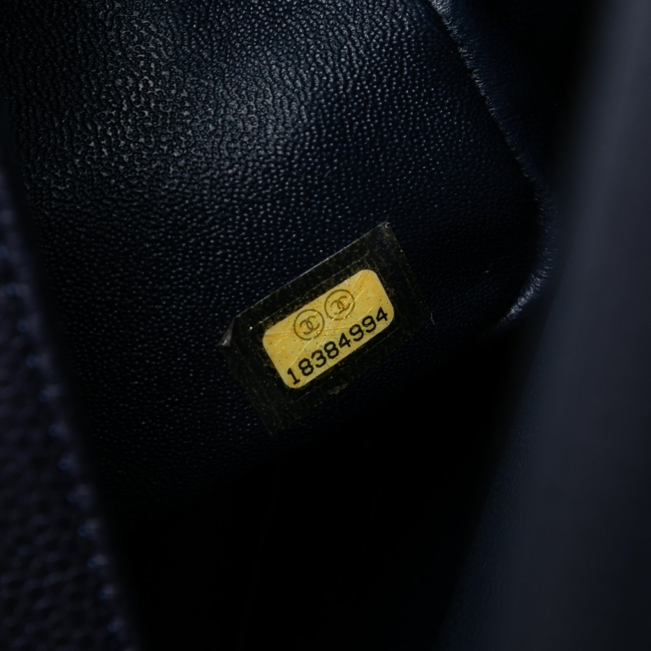 Chanel Jumbo Classic Caviar Double Flap Blauw