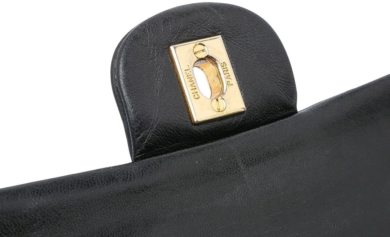 Chanel Small Classic Lambskin Double Flap Zwart