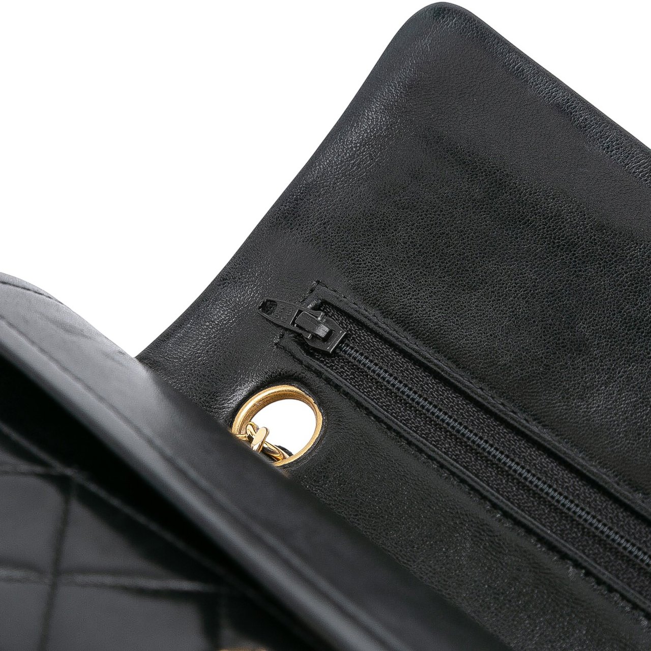 Chanel Small Classic Lambskin Double Flap Zwart