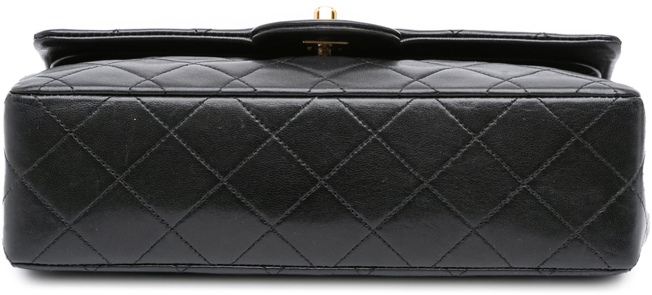 Chanel Small Classic Lambskin Double Flap Zwart