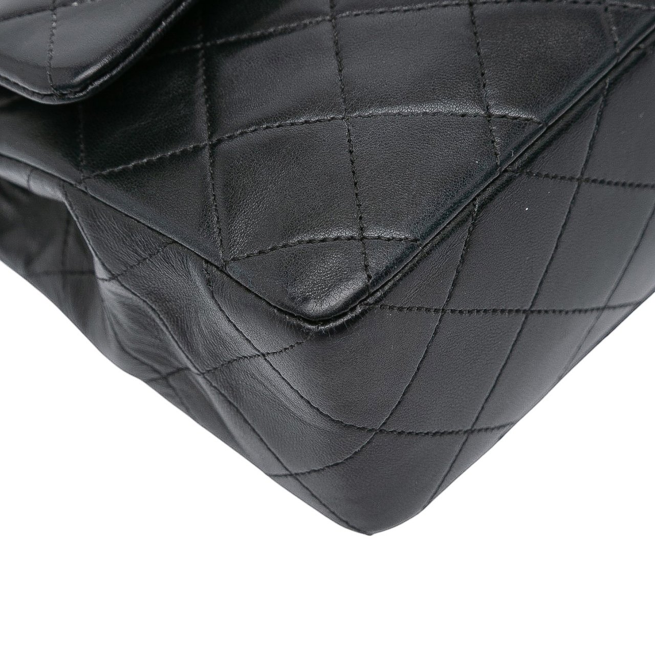 Chanel Small Classic Lambskin Double Flap Zwart