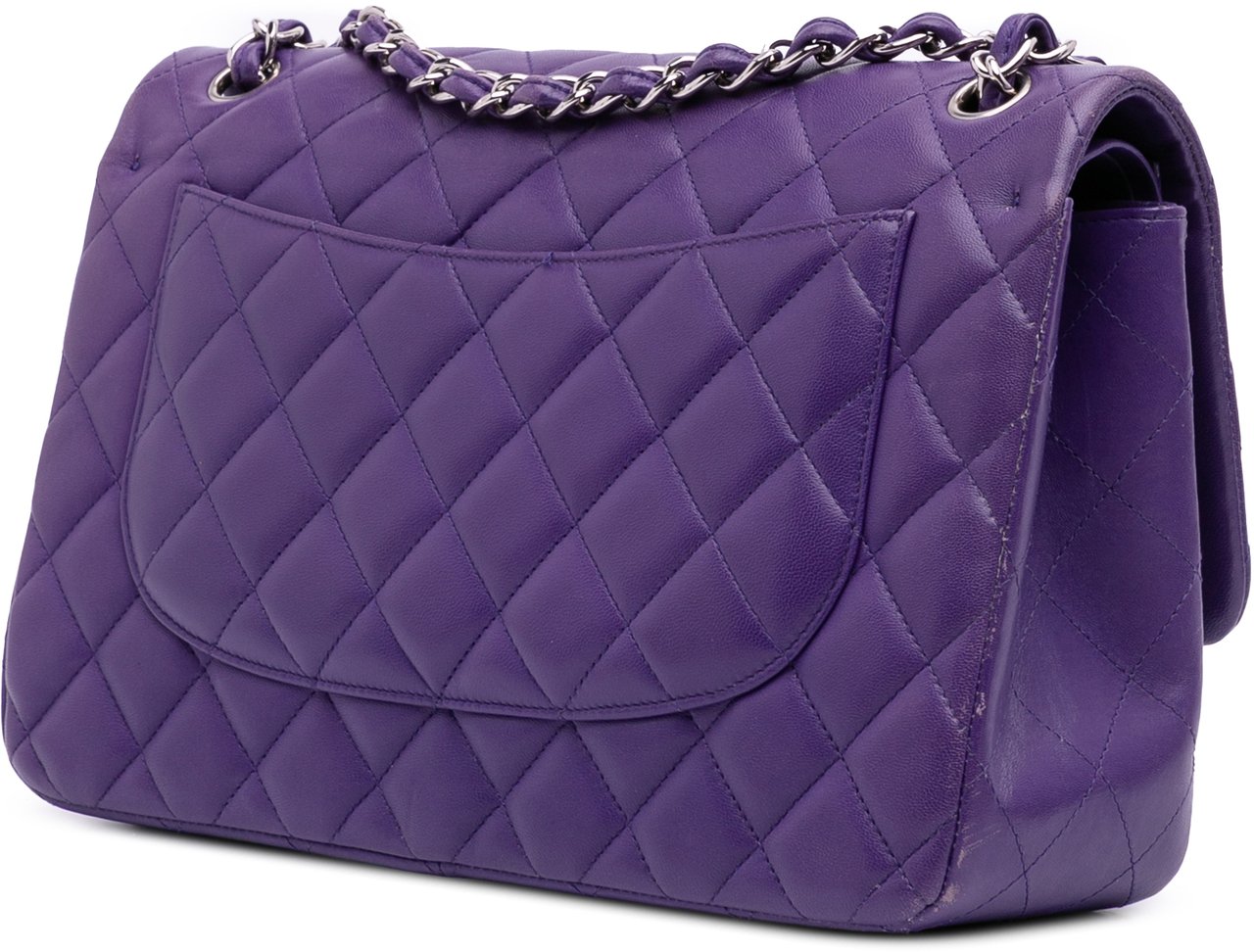 Chanel Jumbo Classic Lambskin Double Flap Paars