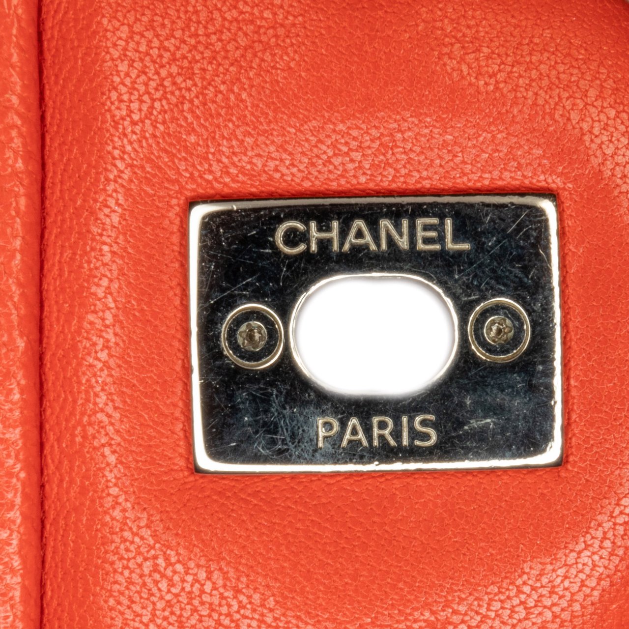 Chanel Medium Quilted Lambskin Cuba Color Flap Rood