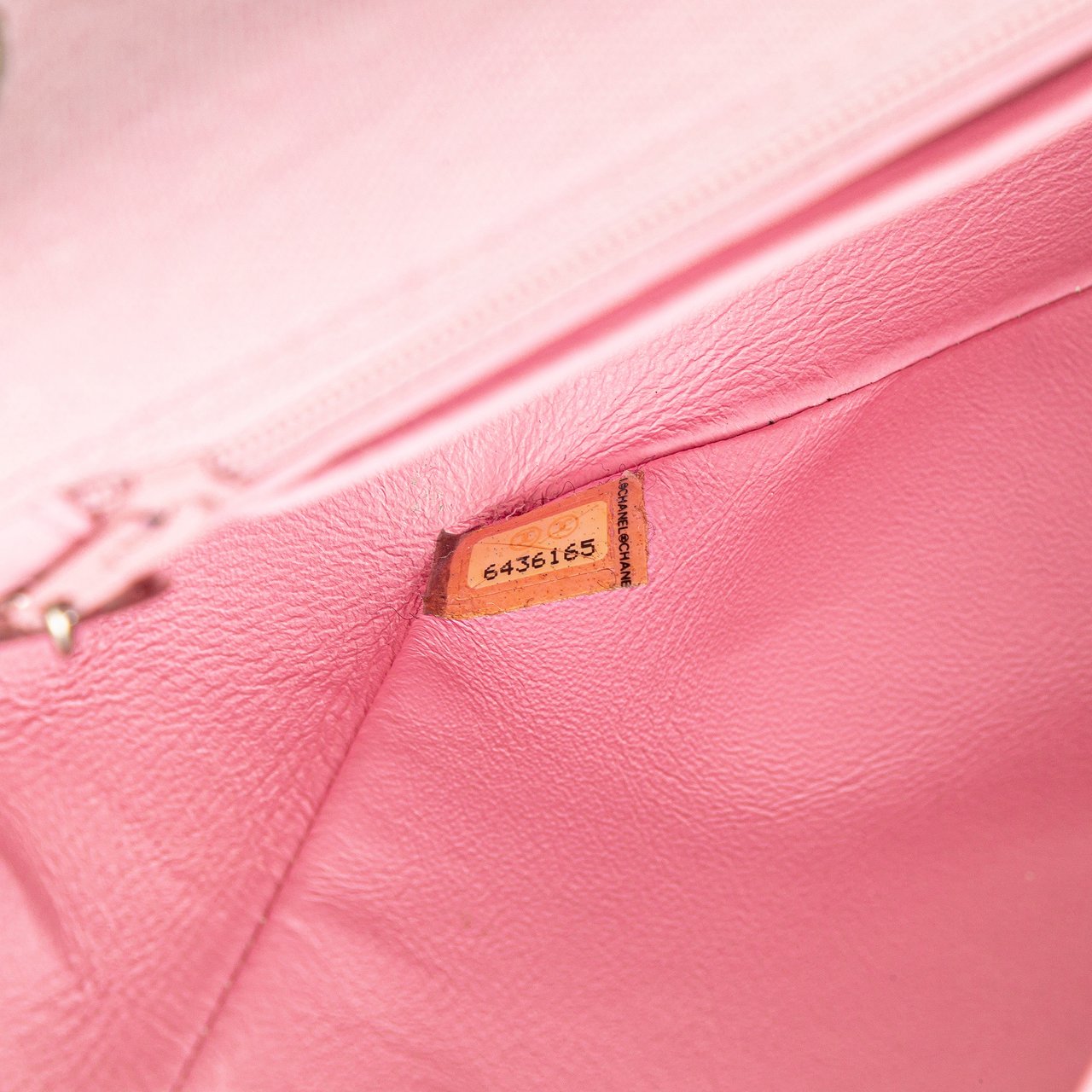Chanel Mini Square Classic Jersey Single Flap Roze