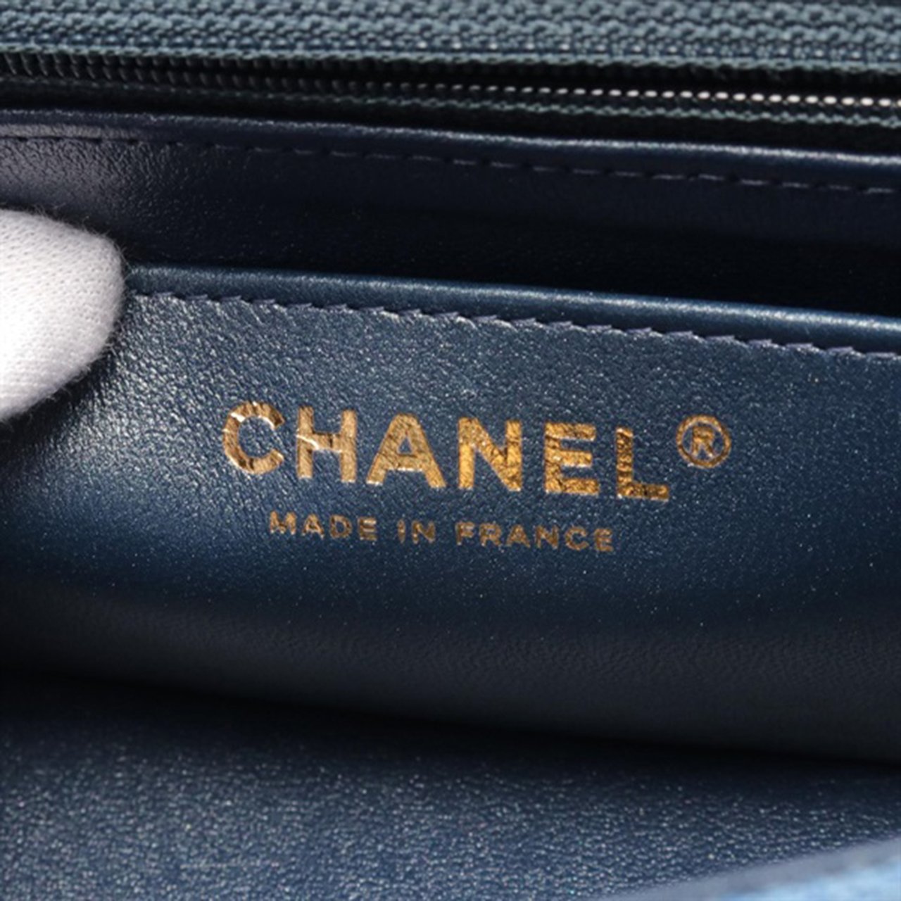 Chanel Mini Rectangular Quilted Washed Denim Flap Blauw