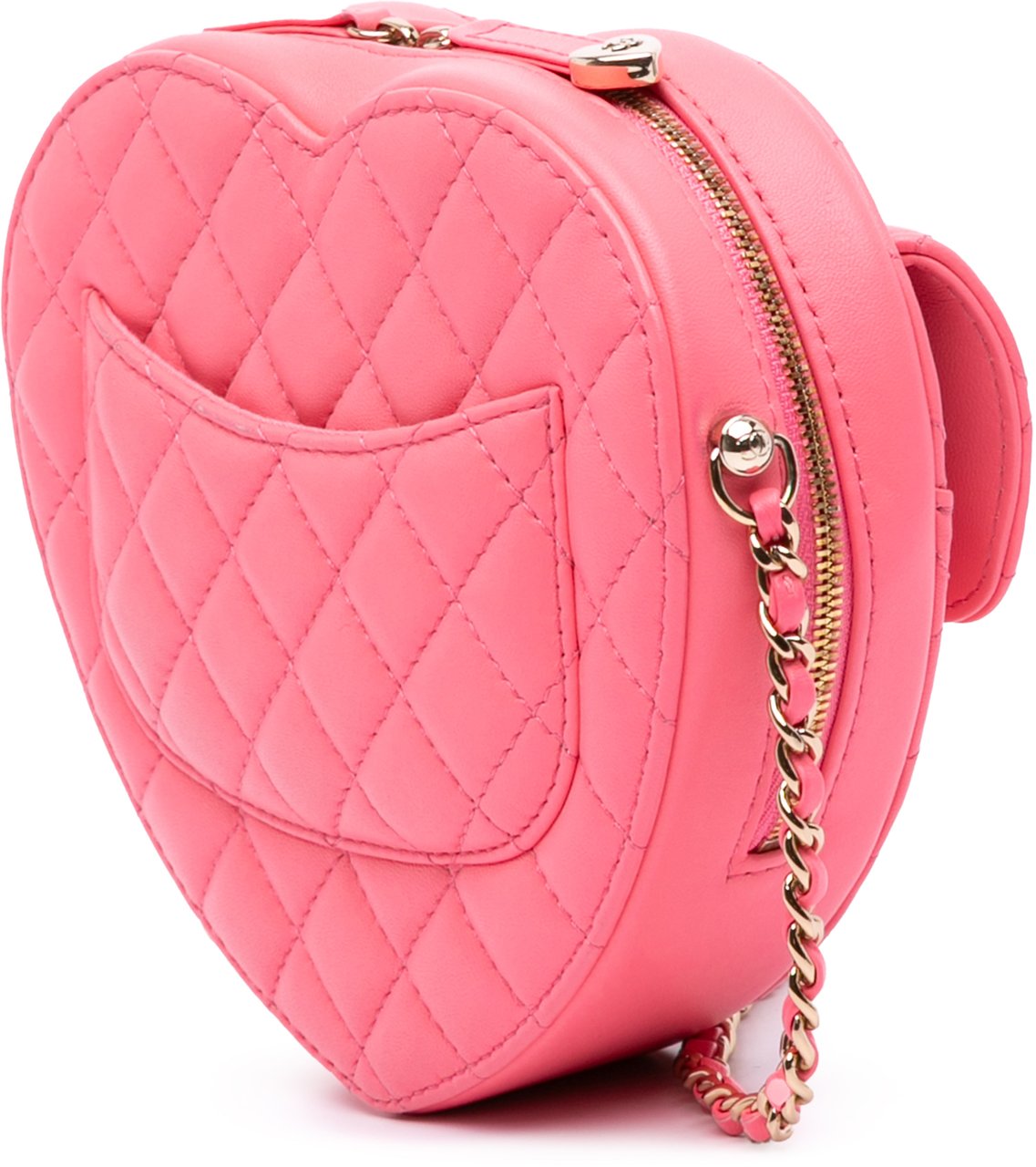 Chanel Lambskin CC in Love Heart Crossbody Roze