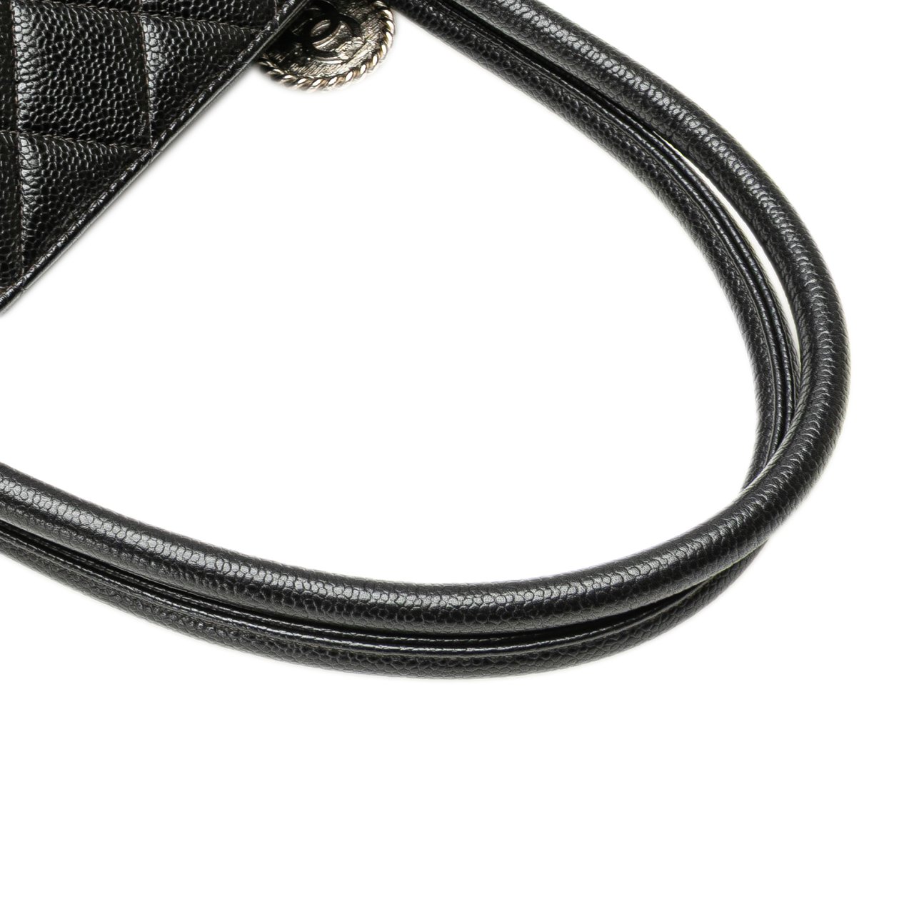Chanel Caviar Medallion Tote Zwart