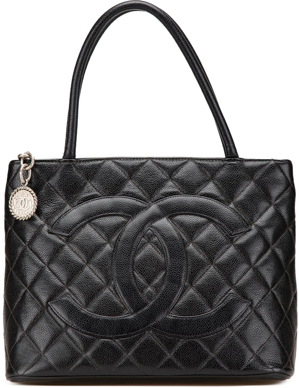 Chanel Caviar Medallion Tote Zwart