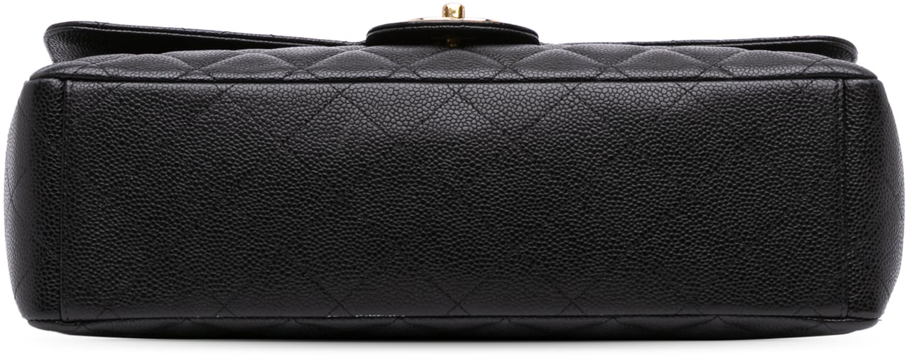 Chanel Maxi Classic Caviar Double Flap Zwart
