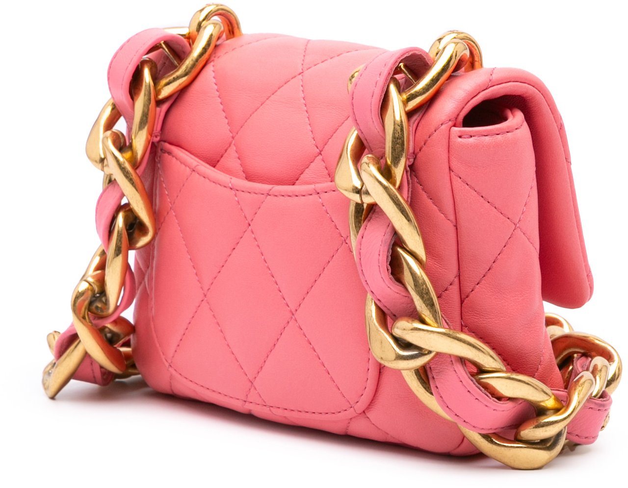 Chanel Mini Quilted Lambskin Funky Town Flap Roze