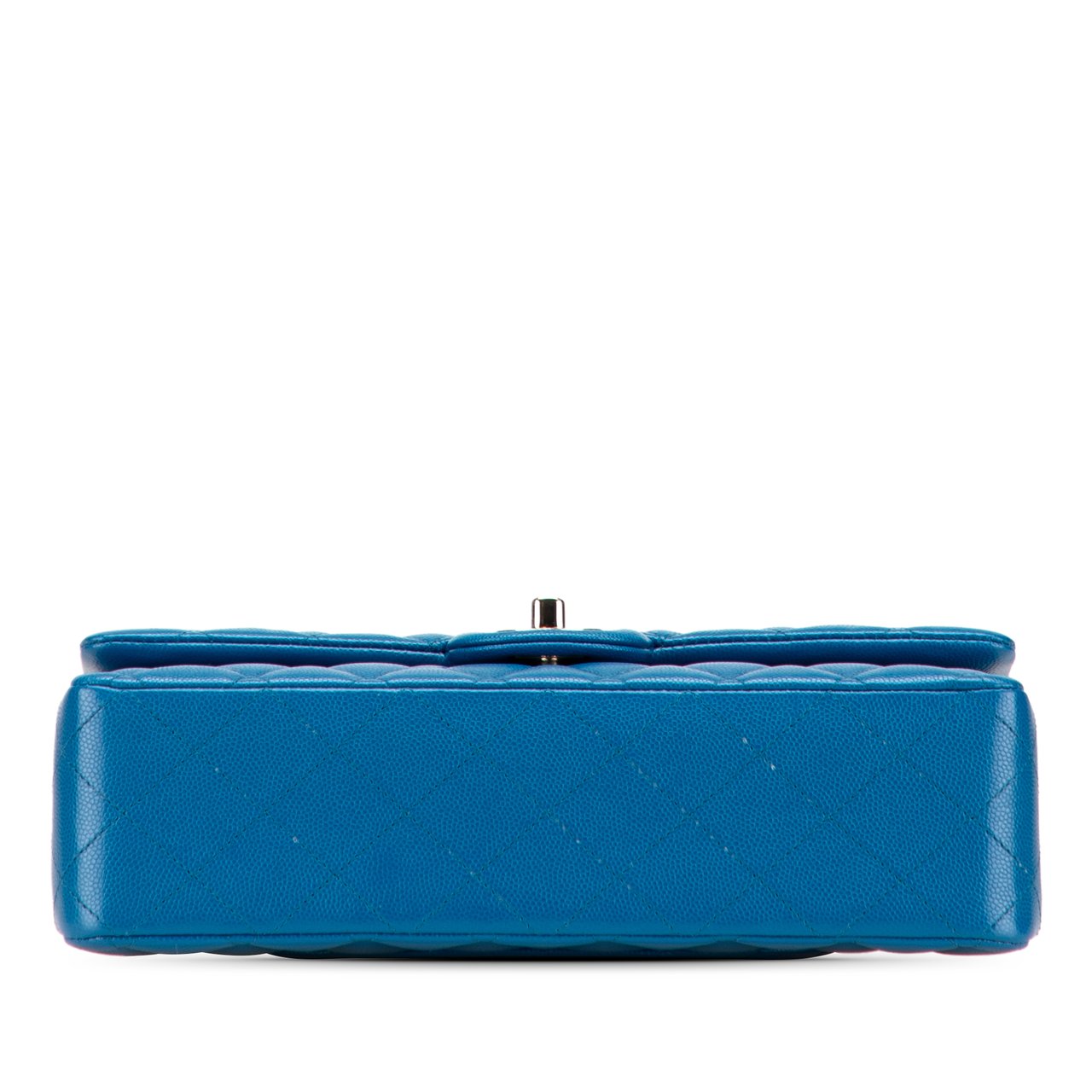 Chanel Medium Classic Caviar Double Flap Blauw