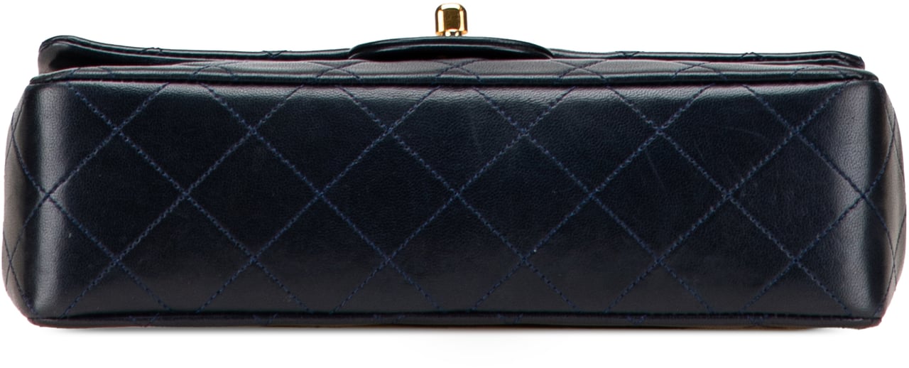 Chanel Small Classic Lambskin Double Flap Blauw