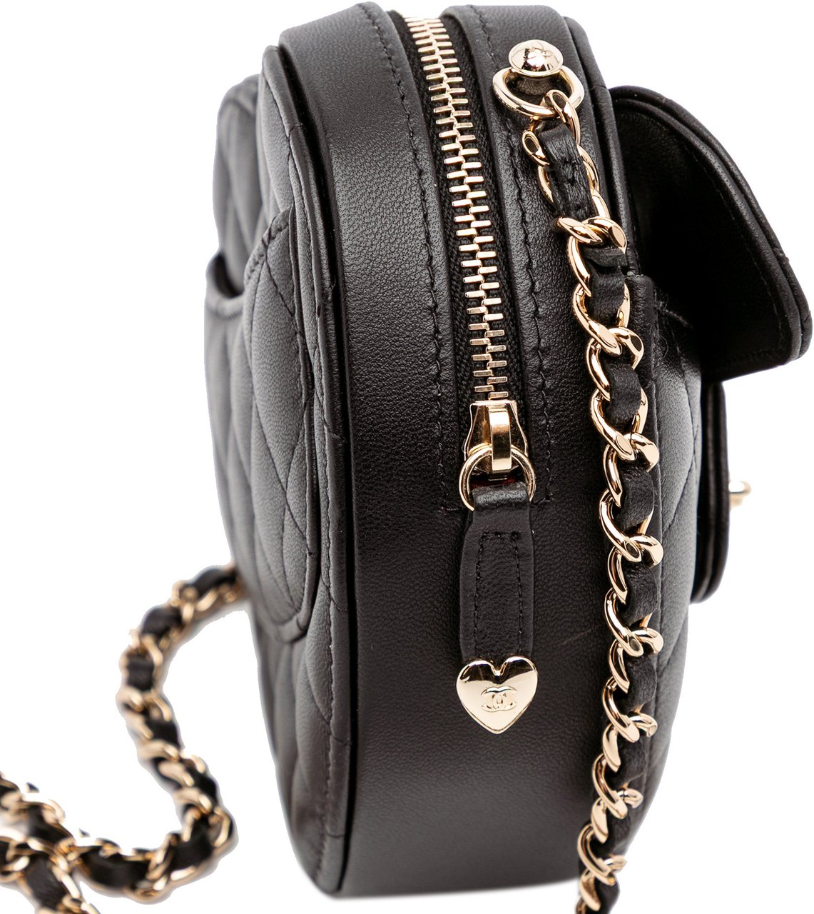 Chanel Mini Lambskin CC in Love Heart Crossbody Zwart