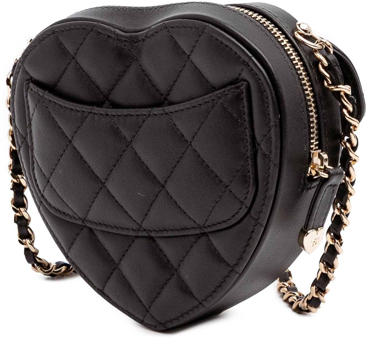 Chanel Mini Lambskin CC in Love Heart Crossbody Zwart