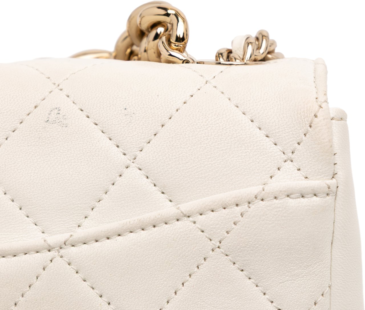 Chanel Quilted Lambskin Studded Beauty Begins Flap Wit