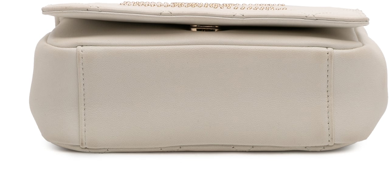 Chanel Quilted Lambskin Studded Beauty Begins Flap Wit
