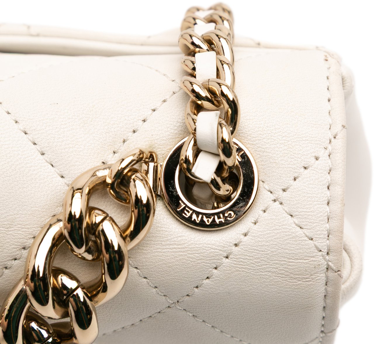Chanel Quilted Lambskin Studded Beauty Begins Flap Wit
