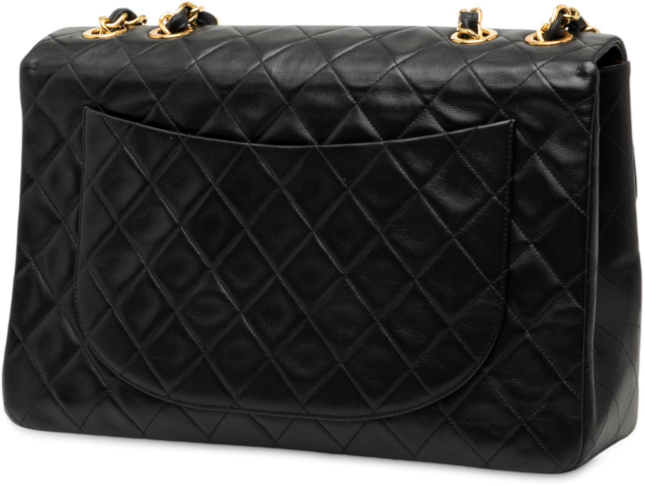 Chanel Maxi XL Classic Lambskin Single Flap Zwart