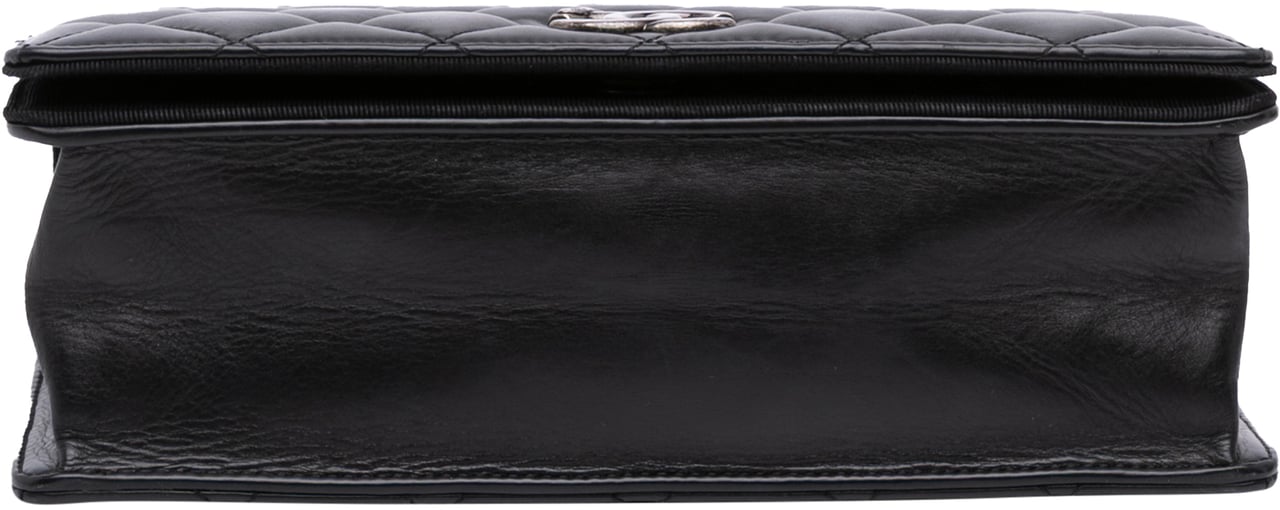 Chanel Medium Quilted Lambskin Ballerine Flap Zwart