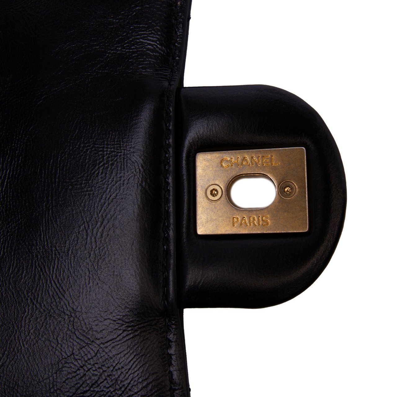 Chanel CC Quilted Calfskin Round Moon Messenger Flap Zwart
